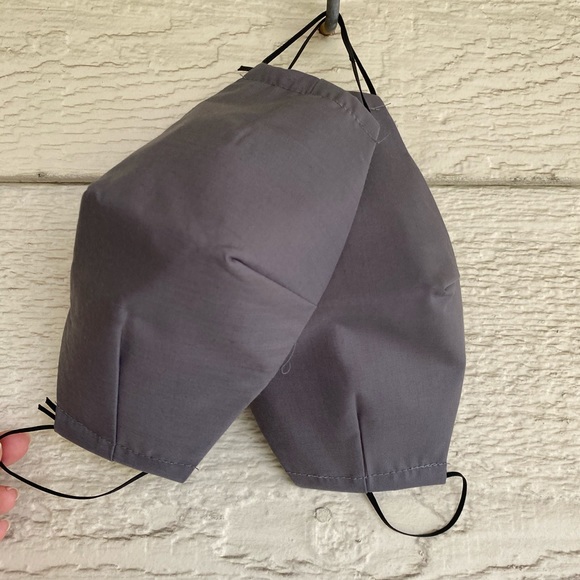 Light and Dark Grey Silver Face Mask with Filter - Picture 3 of 7